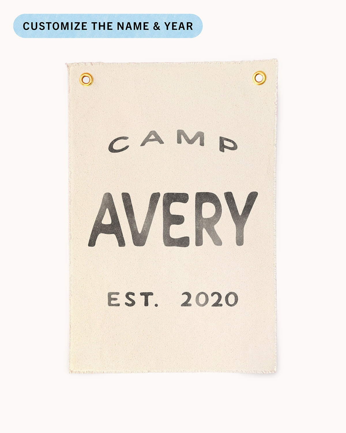 [Your Name] Camp Flag - Portrait
