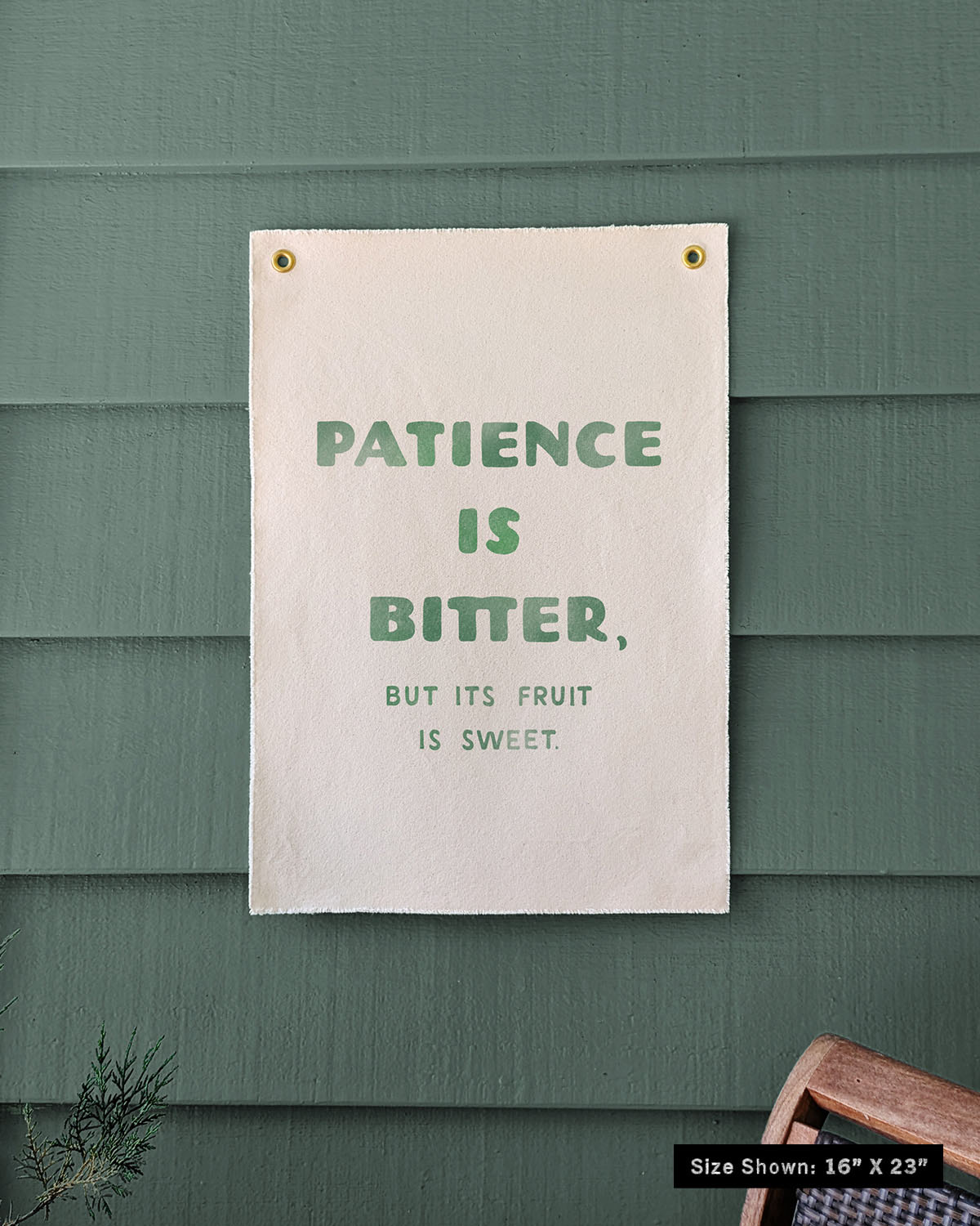 Patience is Bitter, But its Fruit is Sweet Flag