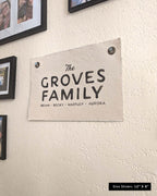 The [Your Name] Family + Details Flag