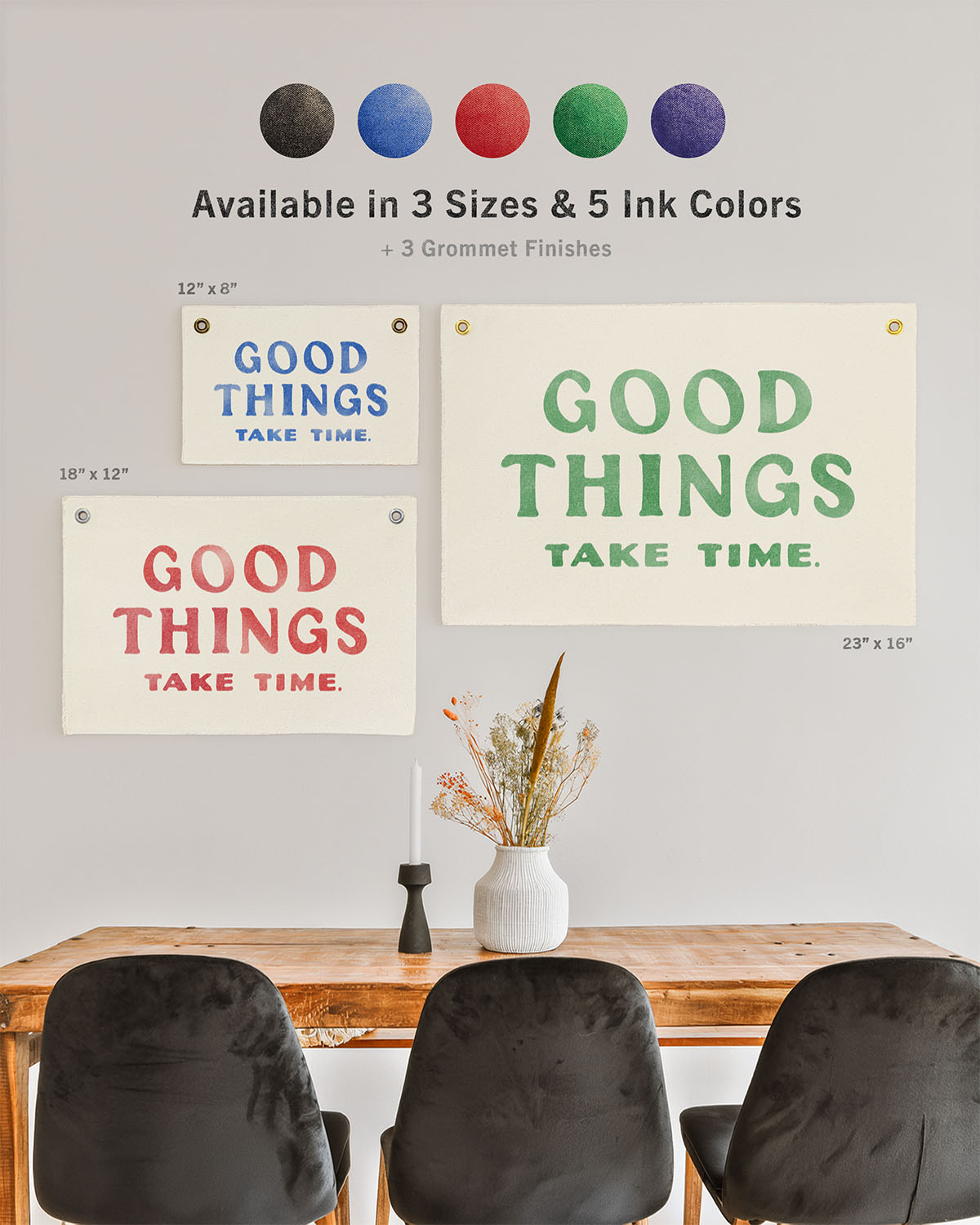 Good Things Take Time Flag