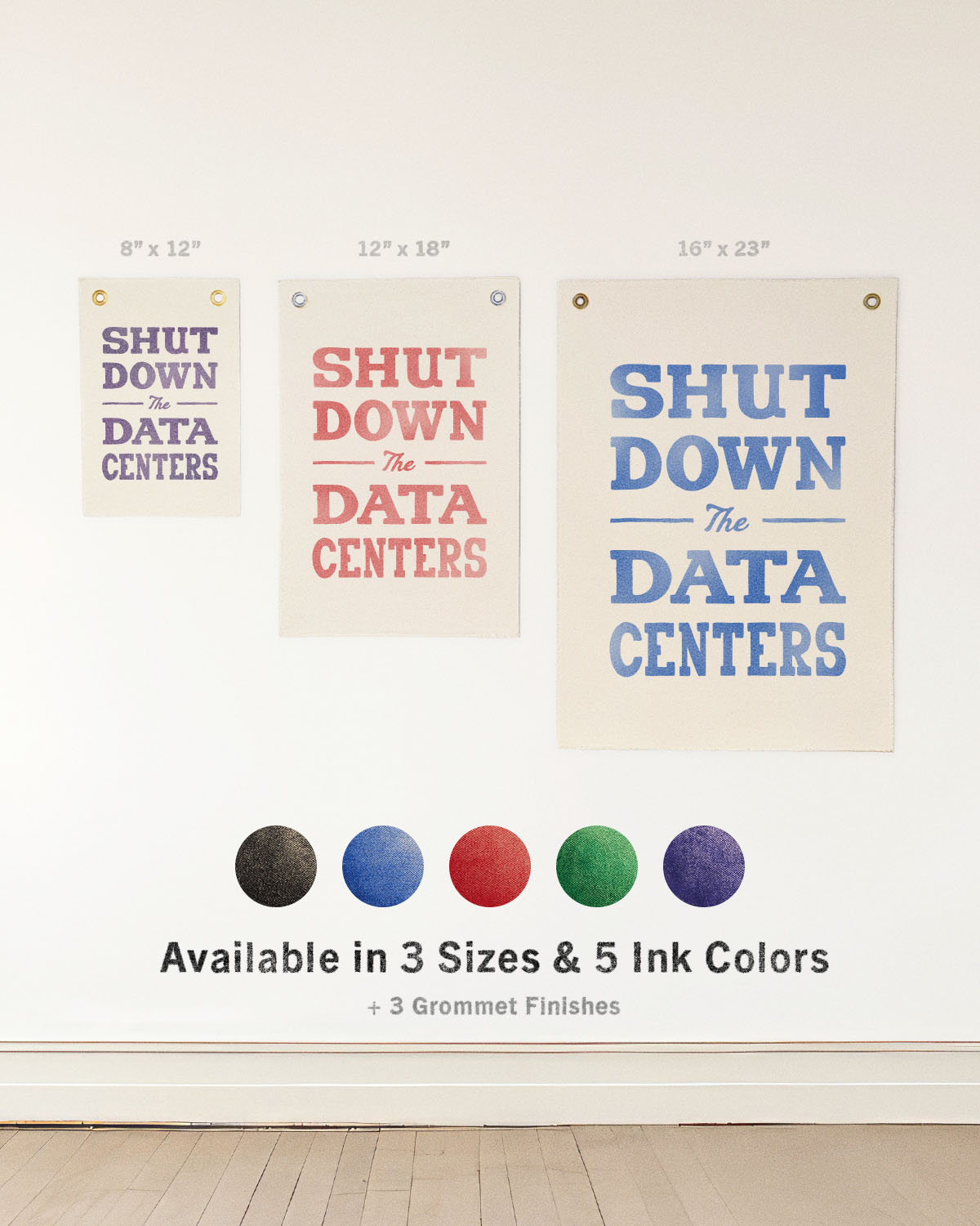 Shut Down the Data Centers Flag