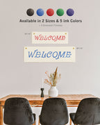 Welcome Long Flag