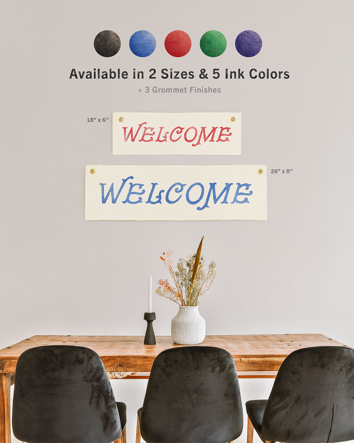 Welcome Long Flag