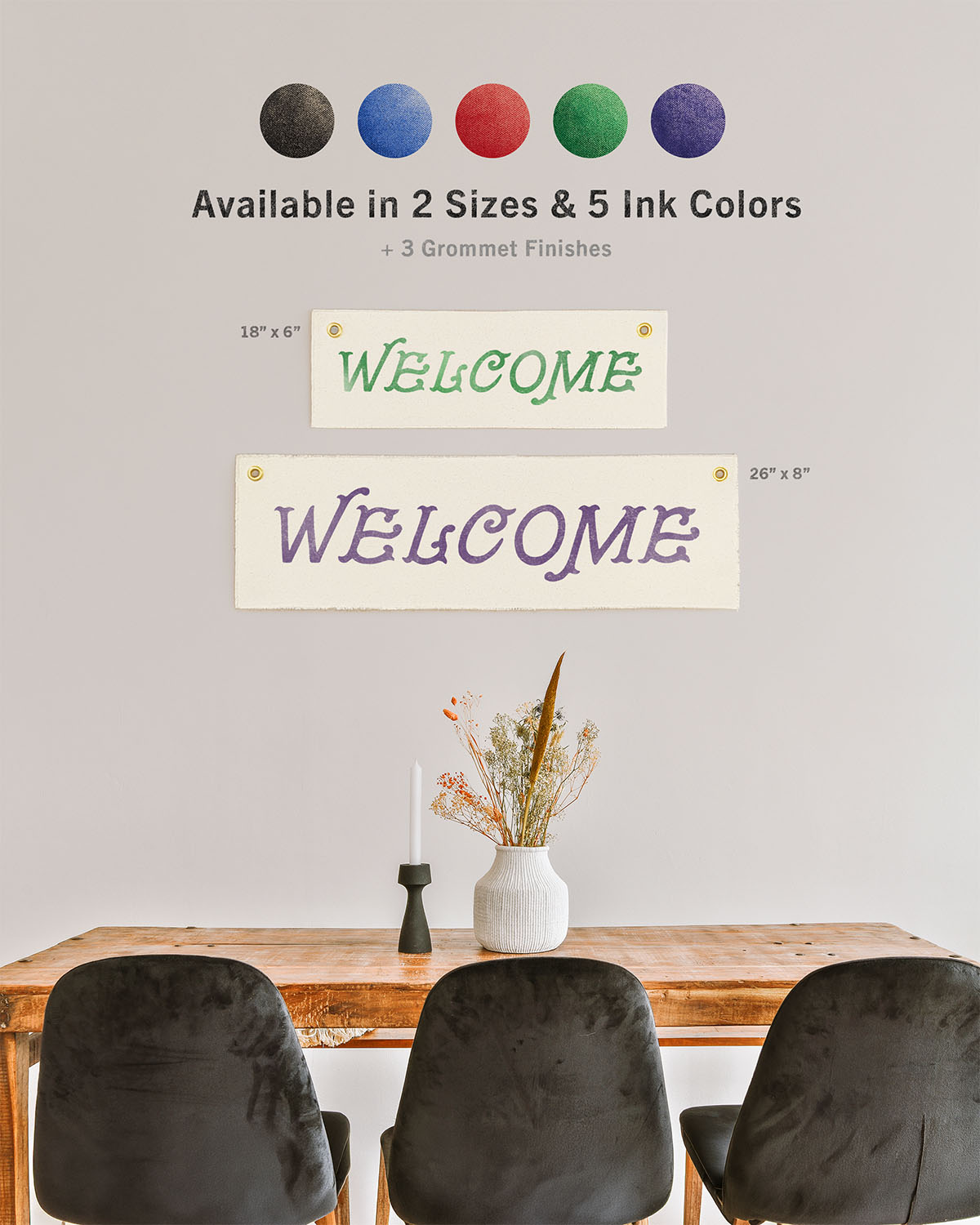 Welcome Long Flag